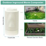 Bac de compostage  ver pour petits pots de fleurs et jardin, tube de compostage  th en pvc, gain de ...