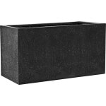Bac fibres de verre / composite ext. claustra 77 cm 37 cm h 47 noir