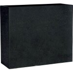 Bac fibres de verre / composite teras ext. claustra l65x25xh55cm noir