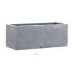 Bac fibres de verre farn ext jardinire l77 h37cm gris plomb