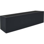 Bac fibres de verre et plastique renforcé long 100 x 30 cm h 30 cm ext. jardinière anthracite mat Bac fibres de verre et plastique renforcé long 100 x 30 cm h 30 cm ext. jardinière anthracite mat