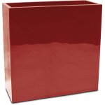Bac fibres de verre robuste et revtement gelcoat qualit marine 40 x 90 cm h 90 cm ext. claustra rouge ...