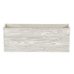 Bac a fleurs blanc 42 x 13 x 15 cm paos