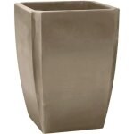 Bac a fleurs carr� haut taupe - 65 litres - palmea 13909 eda plastiques