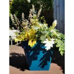 Bac a fleurs carr� riviera soleilla - plastique - 40x40 cm - bleu