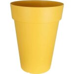 Bac a fleurs riviera soleilla haut - plastique - hauteur 66 cm - jaune Bac a fleurs riviera soleilla haut - plastique - hauteur 66 cm - jaune