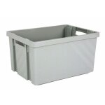 Bacs gerbables et embo�tables en polypropyl�ne novabac bac gris 54l novap