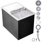 Bac  glace encastrable 109, 48 l - vevor - 683x455x536 mm - pour boissons bires fraches cuisine extrieure ...