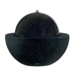 Bac insert inox 18 / 10 & lampe led water a ext. fontaine d57xh55cm noir