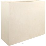Bac en polystone splitt ext. claustra l 100x 35 x h 80 cm creme