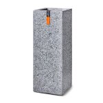 Bac en pures fibres et magnesium hany ext. jardinire 35x35x78 cm gris