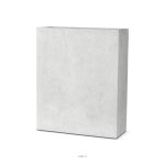 Bac en pures fibres mora ext. claustra l 88 x 36 x h100 cm gris clair