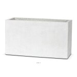 Bac en pures fibres mora ext. jardini�re l100 x 40 x h55 cm gris clair