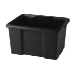 Bac de rangement empilable superposable 45 l noir Bac de rangement empilable superposable 45 l noir