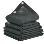Bche en maille pour camion - vevor - 1, 5x4, 3 m - revtement pvc noir - pour camion  benne basculante ...
