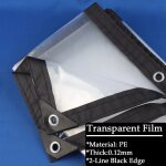 Bâche en plastique pe transparente, 0. 12mm, tissu imperméable a la pluie, pour animaux de compagnie, ... Bâche en plastique pe transparente, 0. 12mm, tissu imperméable a la pluie, pour animaux de compagnie, ...