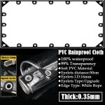 Bche en pvc transparent de 0. 35mm / 0. 55mm d'paisseur pour pergola de jardin, plantes succulentes, ...