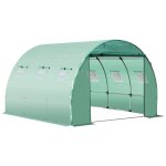 Bâche de rechange serre tunnel 9 m, bâche dim. 3l x 3l x 2h m pe anti - uv imperméable 6 fenêtres + porte ... Bâche de rechange serre tunnel 9 m, bâche dim. 3l x 3l x 2h m pe anti - uv imperméable 6 fenêtres + porte ...