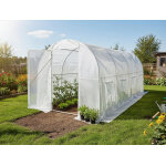B�che pour serre tunnel de jardin  mimosa  - 9 m - 180g - blanc