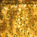 Baertmy - guirlande lumineuse solaire extérieure, 192 led rideau lumineux lierre artificiel solaire guinguette ... Baertmy - guirlande lumineuse solaire extérieure, 192 led rideau lumineux lierre artificiel solaire guinguette ...