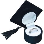 Bague bote de forme, cadeau de graduation bague bote, conception de chapeau avec des pompons, pour ...