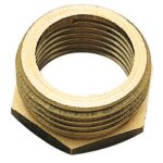Bague rduction laiton 6 pans mle 20 / 27 - femelle 15 / 21