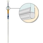 Baguette pvc pour bas de porte de douche - joint tubulaire
