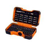Bahco jeu de 100 embouts pour vis � fente, phillips�, pozidriv�, 6 pans, robertson, torx� color et ...
