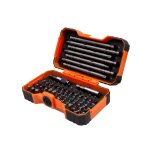Bahco jeu de 54 embouts pour vis � fente, phillips�, pozidriv�, 6 pans, robertson, torx� color et ...