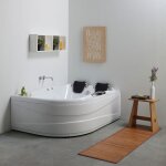 Baignoire d'angle acrylique 2 places aida