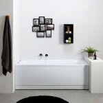 Baignoire balneo rectangulaire encastrable en acrylique ester