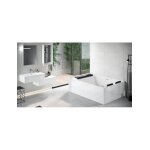 Baignoire duo novellini divina dual 190x140 cm - droite - -