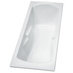 Baignoire � poser ou encastrer ulysse 170 x 75 cm, blanc brillant (p115701)