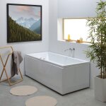 Baignoire rectangulaire avec hydromassage adele