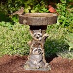 Bain d'oiseaux d'extérieur, fontaine sur pied en résine, décoration pour jardin, jardin avec base de ... Bain d'oiseaux d'extérieur, fontaine sur pied en résine, décoration pour jardin, jardin avec base de ...