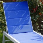 Bain de soleil barbados en textilne bleu - aluminium blanc