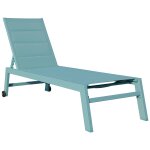 Bain de soleil barbados en textil�ne bleu clair - aluminium bleu clair