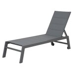 Bain de soleil barbados en textilne gris - aluminium gris anthracite