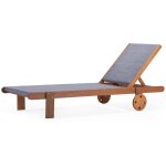 Bain de soleil en bois exotique saïgon - maple - gris Bain de soleil en bois exotique saïgon - maple - gris