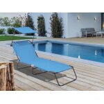 Bain de soleil mtal bleu 180 x 545 x 73 cm
