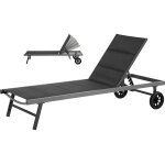 Bain de soleil textil�ne matelass� et aluminium  bella  - phoenix - noir