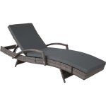 Bain de soleil transat meuble jardin 5 positions gris helloshop26 2208056
