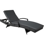 Bain de soleil transat meuble jardin 5 positions noir helloshop26 2208057