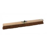 Balai coco d'atelier monture bois - douille m�tallique diam�tre 28 mm - 60cm bricozor