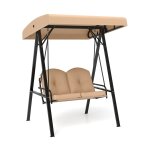 Balancelle d'ext�rieur pour jardin 121 x 145 x 176 cm confort optimal auvent r�glable style moderne en ...