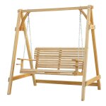 Balancelle de jardin 2 places bois de m�l�ze pr� - huil�