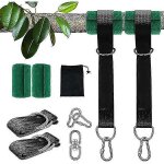 Balanoire en bois avec sangles de suspension extrieures, sangles de chaise suspendue, balanoire en ...