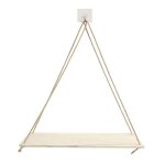 Balan�oire en bois de qualit� sup�rieure suspendue a une corde, etag�re pour plantes flottantes, accessoire ...