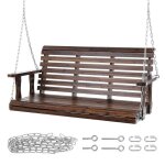 Balançoire de porche en bois de 1, 2 m - duoku - capacité 880 kg - balançoire de banc de jardin - avec ... Balançoire de porche en bois de 1, 2 m - duoku - capacité 880 kg - balançoire de banc de jardin - avec ...