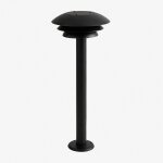 Balise extrieure en acier inoxydable lirano noir